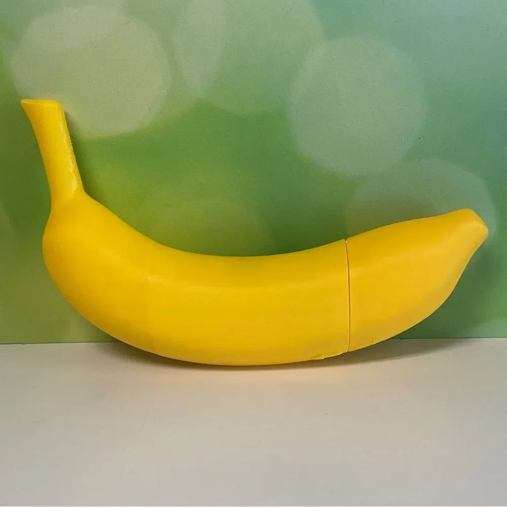 3D Printed Banana Maze Gift Box – Money & Treat Puzzle – Life-Size